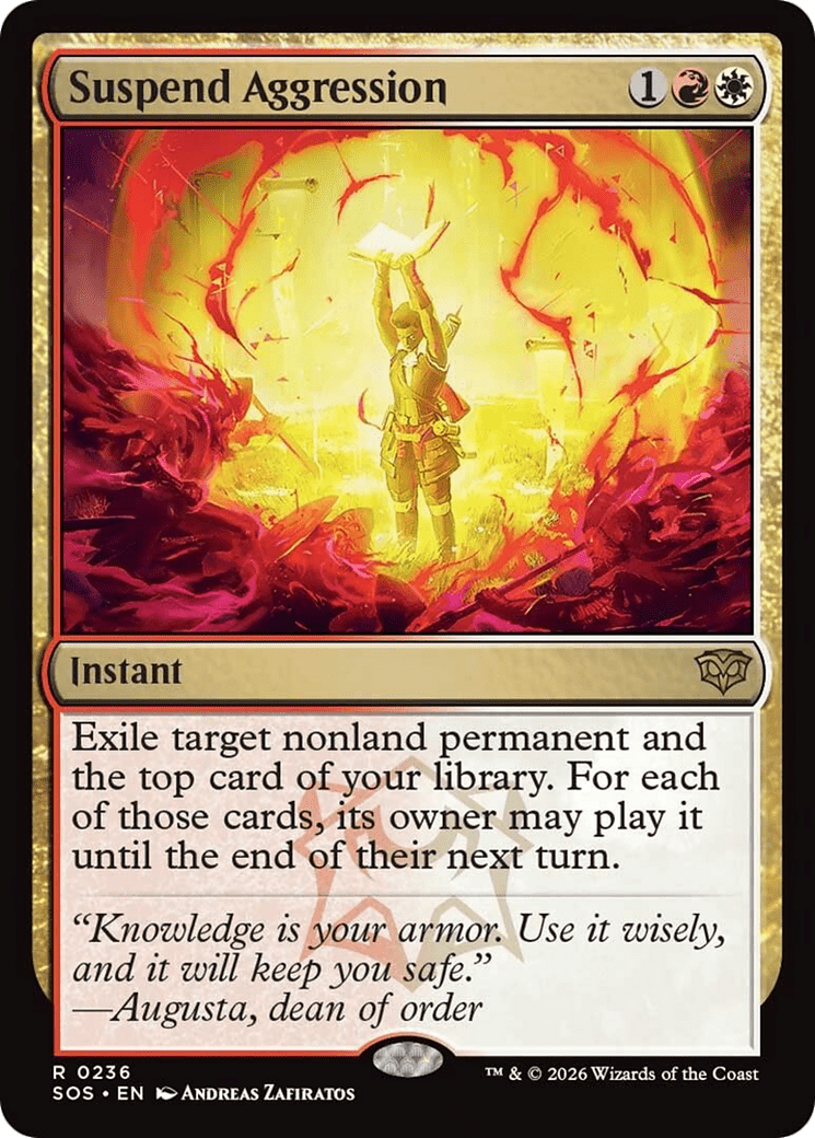 Suspend Aggression [Secrets of Strixhaven] MTG Single Magic: The Gathering  | Multizone: Comics And Games