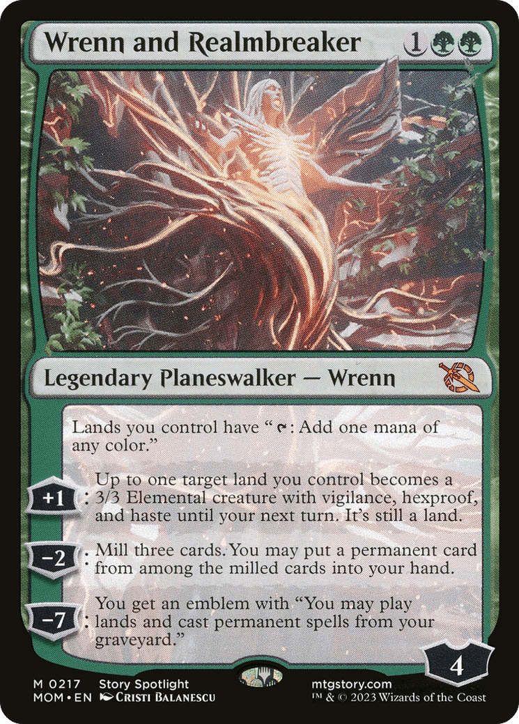 Wrenn and Realmbreaker [March of the Machine] MTG Single Magic: The Gathering  | Multizone: Comics And Games