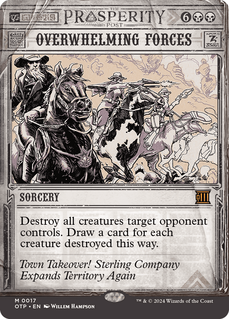 Overwhelming Forces [Outlaws of Thunder Junction: Breaking News] MTG Single Magic: The Gathering  | Multizone: Comics And Games
