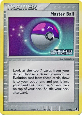 Master Ball (99/113) (Stamped) [EX: Delta Species] Pokemon Single Pokémon  | Multizone: Comics And Games