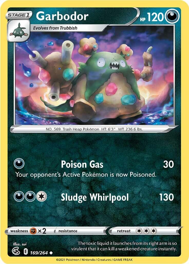 Garbodor (169/264) [Sword & Shield: Fusion Strike] Pokemon Single Pokémon  | Multizone: Comics And Games