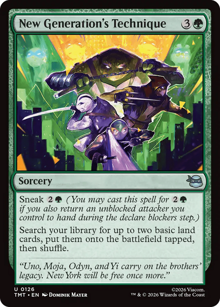 New Generation's Technique [Teenage Mutant Ninja Turtles] MTG Single Magic: The Gathering  | Multizone: Comics And Games