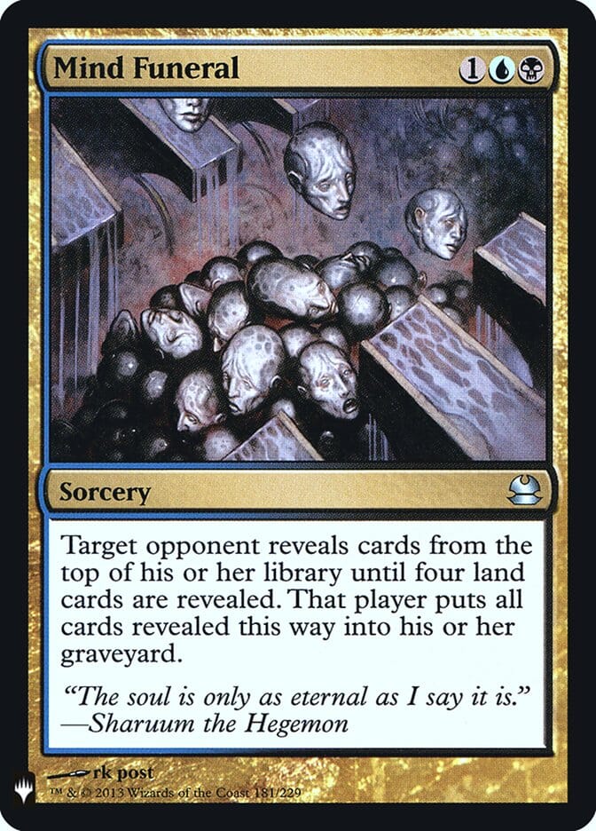 Mind Funeral [Mystery Booster] MTG Single Magic: The Gathering  | Multizone: Comics And Games