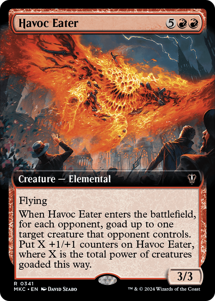 Havoc Eater (Extended Art) [Murders at Karlov Manor Commander] MTG Single Magic: The Gathering  | Multizone: Comics And Games