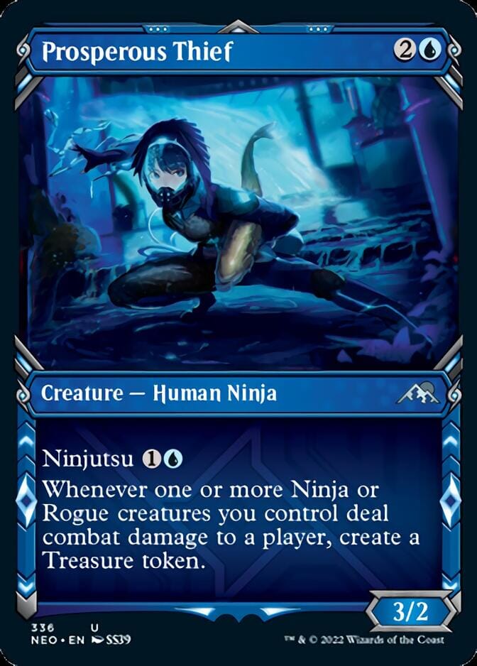 Prosperous Thief (Showcase Ninja) [Kamigawa: Neon Dynasty] MTG Single Magic: The Gathering  | Multizone: Comics And Games