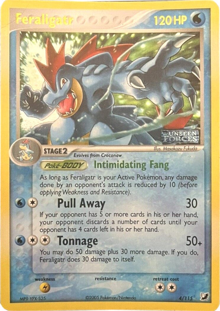 Feraligatr (4/115) (Stamped) [EX: Unseen Forces] Pokemon Single Pokémon  | Multizone: Comics And Games