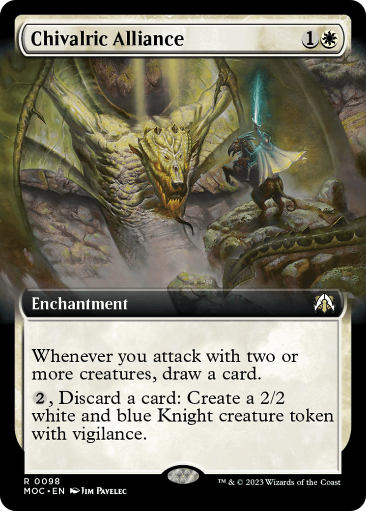 Chivalric Alliance (Extended Art) [March of the Machine Commander] MTG Single Magic: The Gathering  | Multizone: Comics And Games