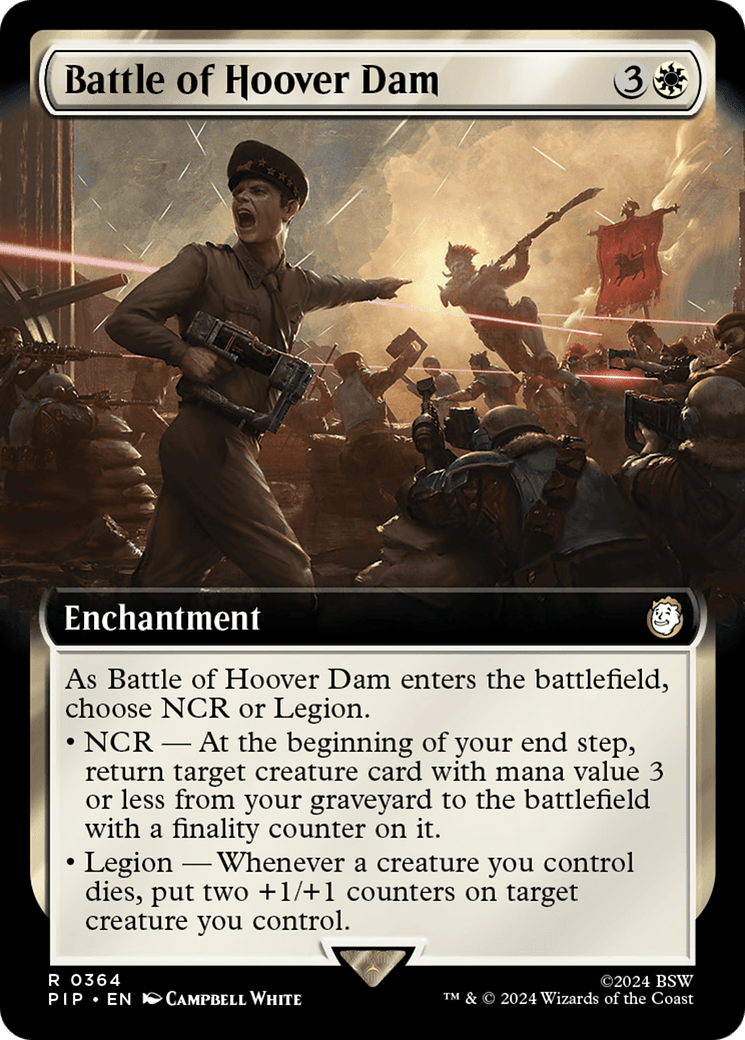 Battle of Hoover Dam (Extended Art) [Fallout] MTG Single Magic: The Gathering  | Multizone: Comics And Games