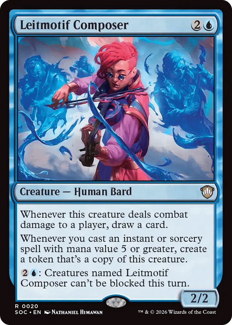 Leitmotif Composer [Secrets of Strixhaven Commander] MTG Single Magic: The Gathering  | Multizone: Comics And Games