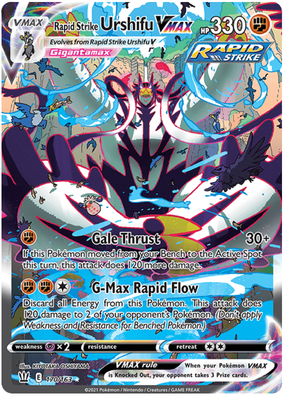Rapid Strike Urshifu VMAX (170/163) [Sword & Shield: Battle Styles] Pokemon Single Pokémon  | Multizone: Comics And Games