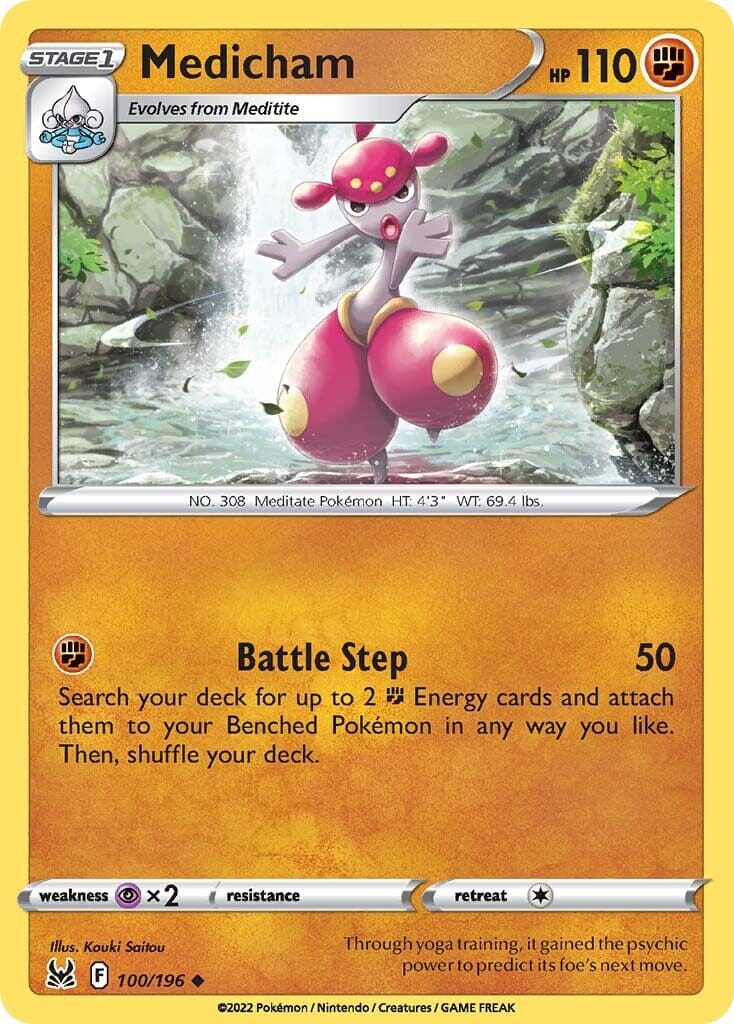 Medicham (100/196) [Sword & Shield: Lost Origin] Pokemon Single Pokémon  | Multizone: Comics And Games