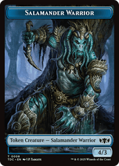 Salamander Warrior // Zombie Druid Double-Sided Token [Tarkir: Dragonstorm Commander Tokens] MTG Single Magic: The Gathering  | Multizone: Comics And Games