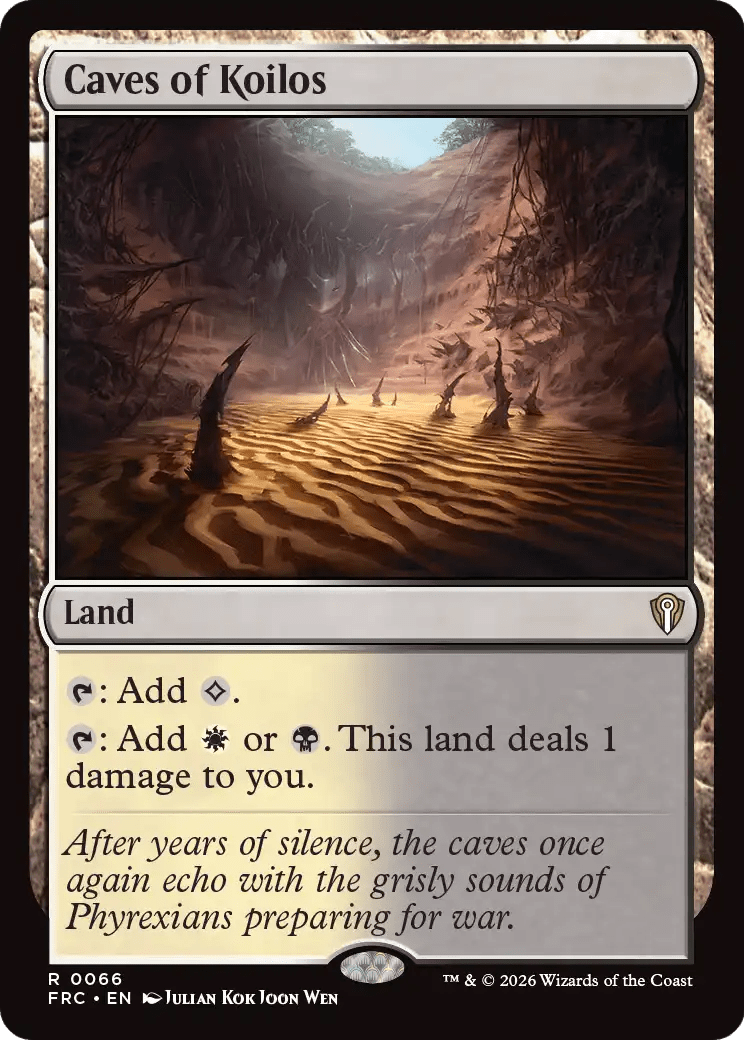 Caves of Koilos [Reality Fracture Commander] MTG Single Magic: The Gathering  | Multizone: Comics And Games