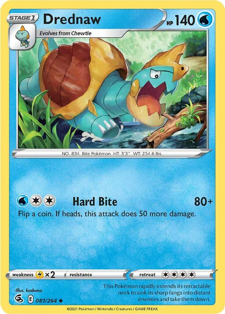 Drednaw (081/264) [Sword & Shield: Fusion Strike] Pokemon Single Pokémon  | Multizone: Comics And Games