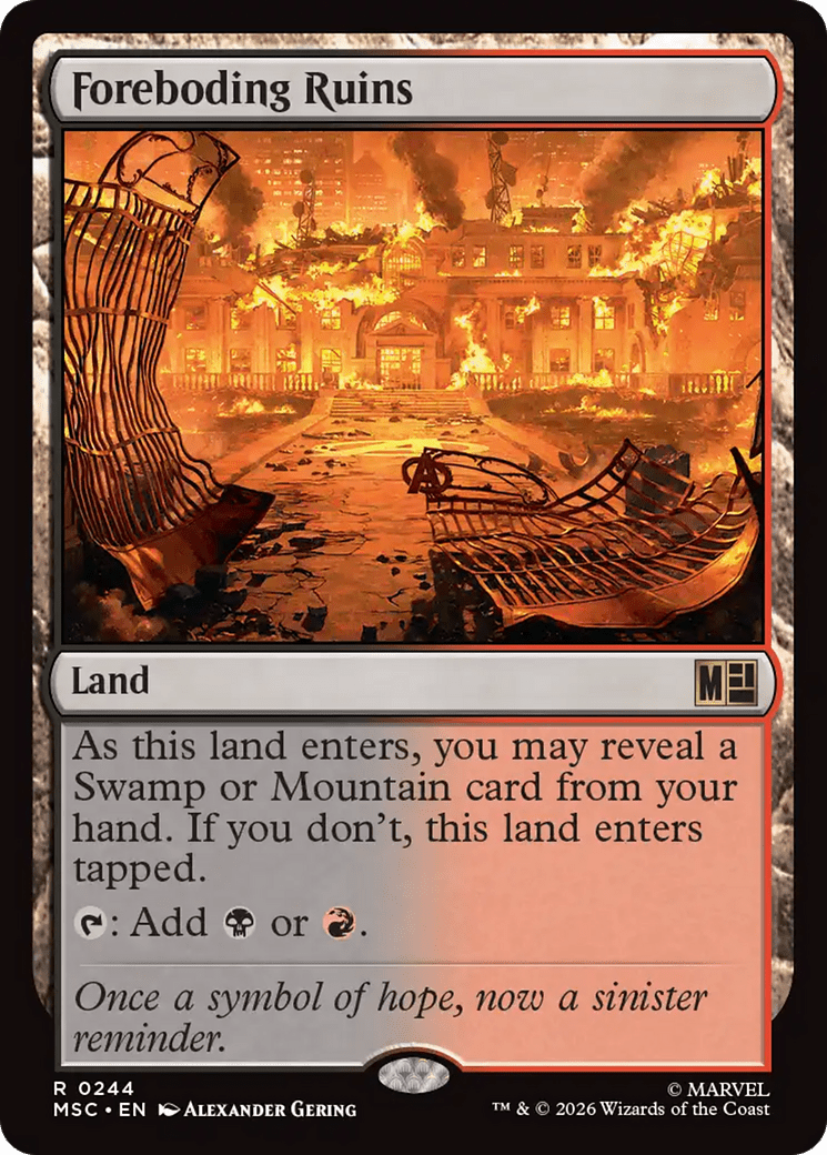 Foreboding Ruins [Marvel Super Heroes Commander] MTG Single Magic: The Gathering  | Multizone: Comics And Games