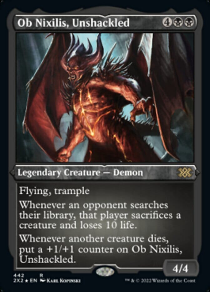Ob Nixilis, Unshackled (Foil Etched) [Double Masters 2022] MTG Single Magic: The Gathering  | Multizone: Comics And Games