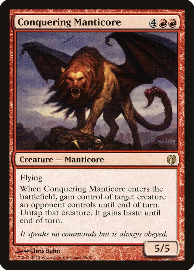 Conquering Manticore [Duel Decks: Heroes vs. Monsters] MTG Single Magic: The Gathering  | Multizone: Comics And Games