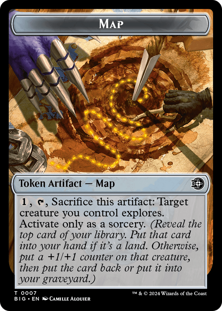Map // Plot Double-Sided Token [Outlaws of Thunder Junction: The Big Score Tokens] MTG Single Magic: The Gathering  | Multizone: Comics And Games