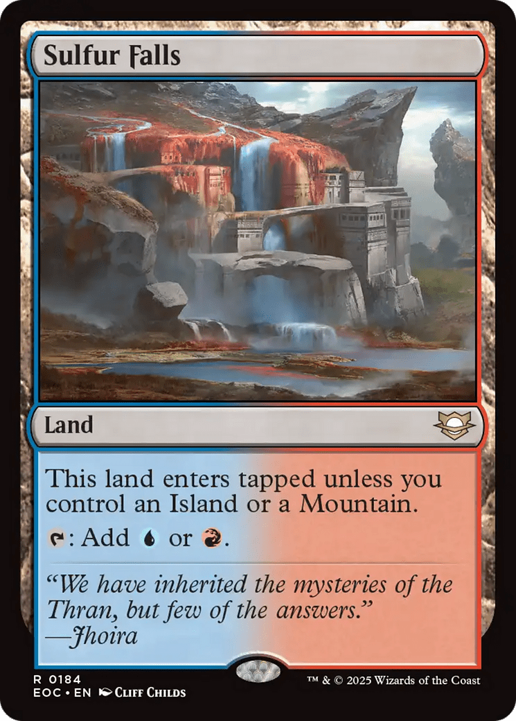 Sulfur Falls [Edge of Eternities Commander] MTG Single Magic: The Gathering  | Multizone: Comics And Games