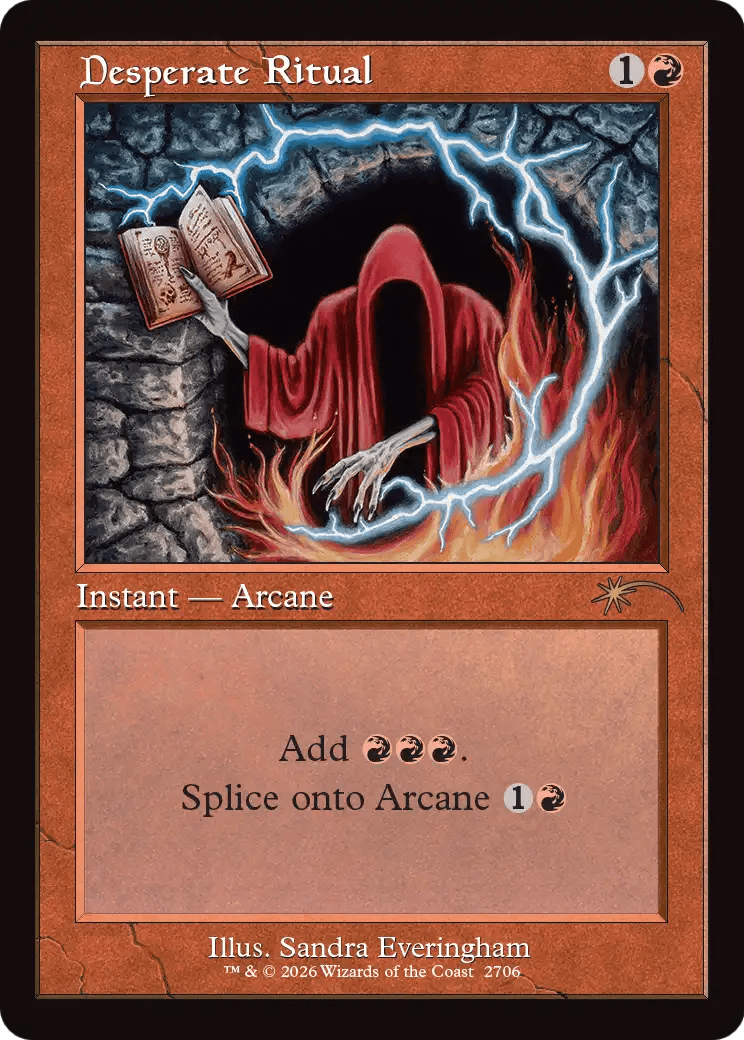 Desperate Ritual (2706) (Retro Frame) [Secret Lair Drop Series] MTG Single Magic: The Gathering  | Multizone: Comics And Games