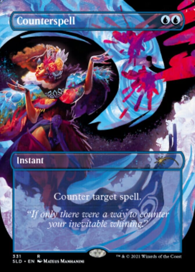 Counterspell (Borderless) [Secret Lair Drop Series] MTG Single Magic: The Gathering  | Multizone: Comics And Games