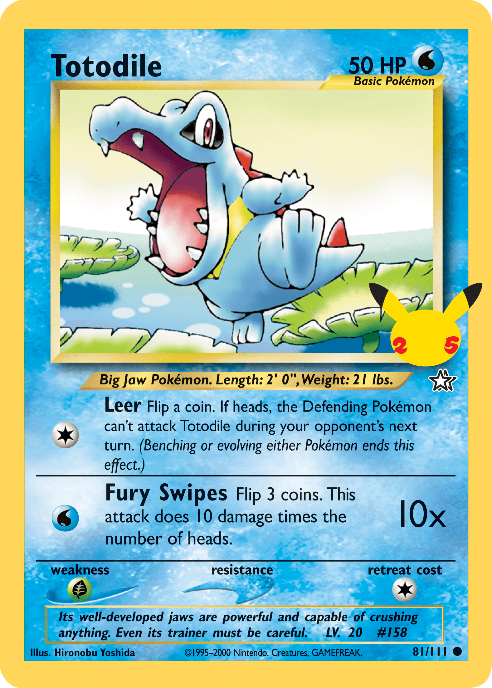 Totodile (81/111) (Jumbo Card) [First Partner Pack] Pokemon Single Pokémon  | Multizone: Comics And Games