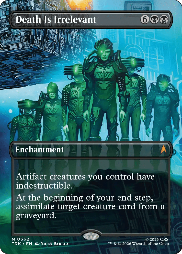 Death Is Irrelevant (Borderless) [Star Trek] MTG Single Magic: The Gathering  | Multizone: Comics And Games