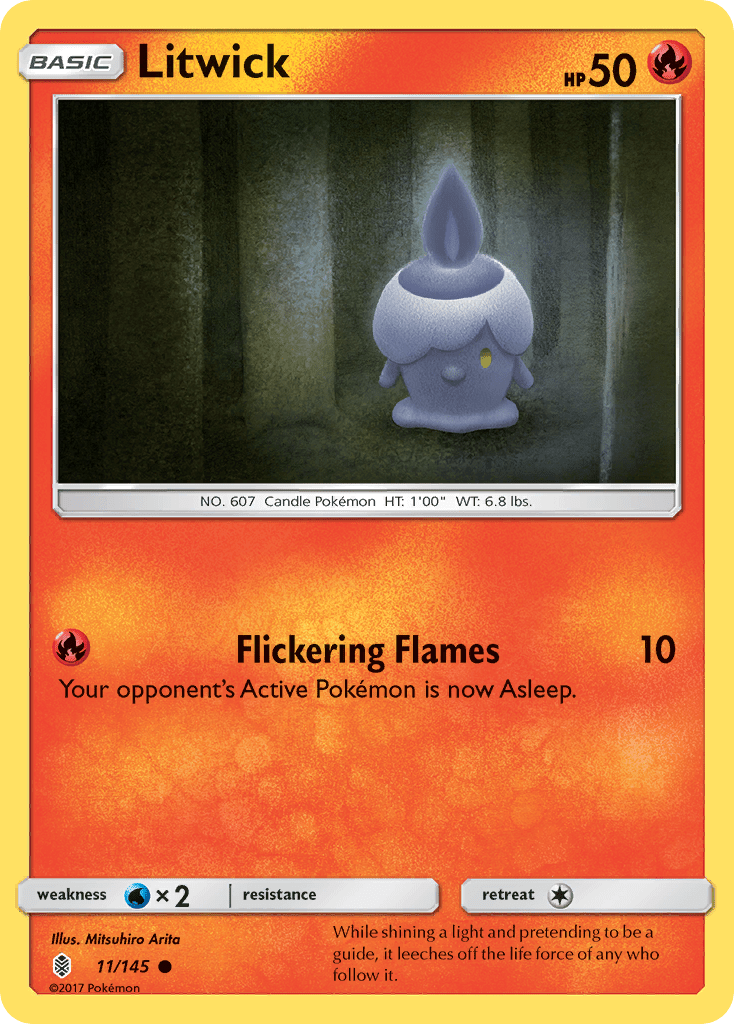 Litwick (11/145) [Sun & Moon: Guardians Rising] Pokemon Single Pokémon  | Multizone: Comics And Games