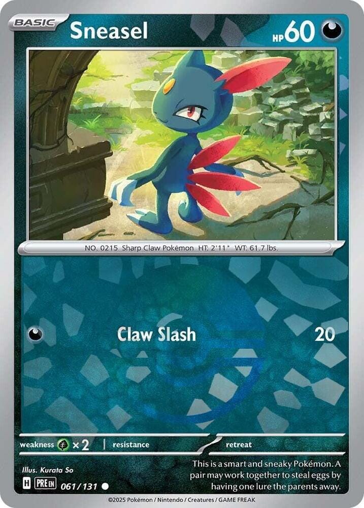 Sneasel (061/131) (Poke Ball Pattern) [Scarlet & Violet: Prismatic Evolutions] Pokemon Single Pokémon  | Multizone: Comics And Games