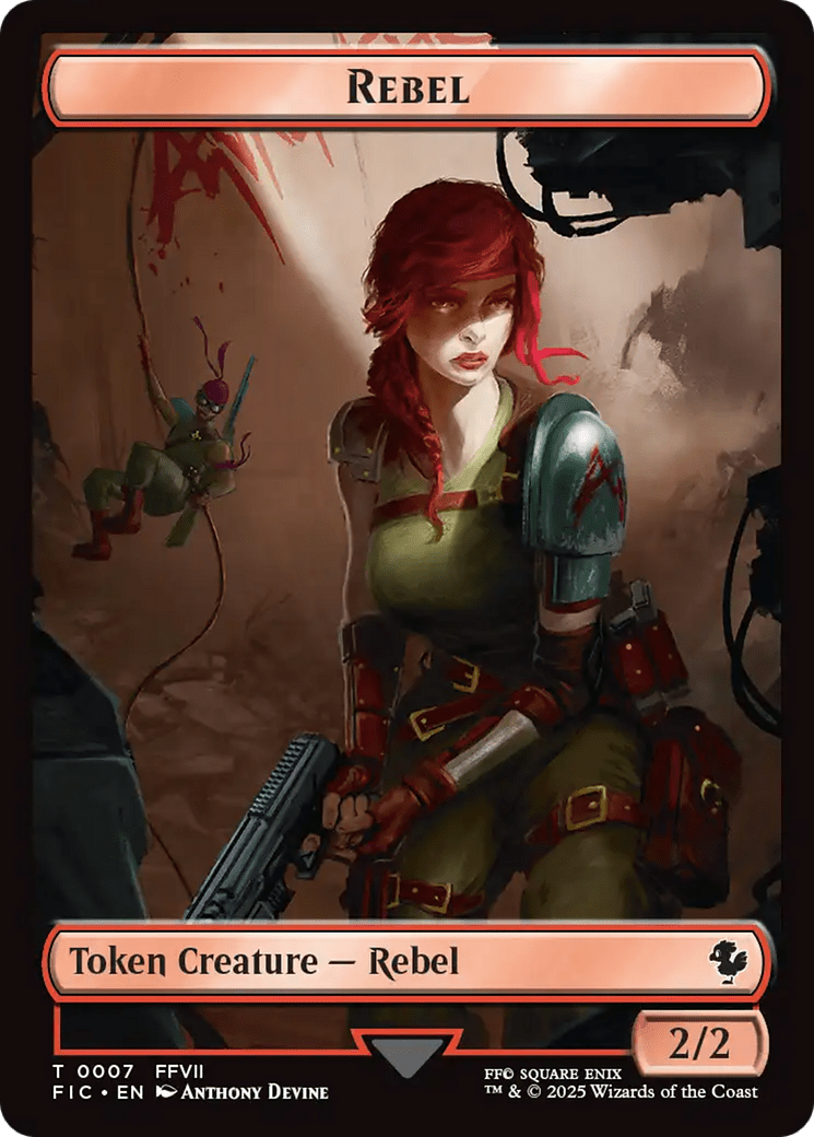Soldier // Rebel Double-Sided Token [FINAL FANTASY Commander Tokens] MTG Single Magic: The Gathering  | Multizone: Comics And Games