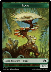 Ape (Ripple Foil) // Plant Double-Sided Token [Modern Horizons 3 Commander Tokens] MTG Single Magic: The Gathering  | Multizone: Comics And Games