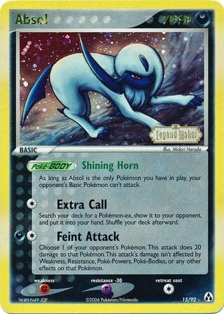 Absol (15/92) (Stamped) [EX: Legend Maker] Pokemon Single Pokémon  | Multizone: Comics And Games