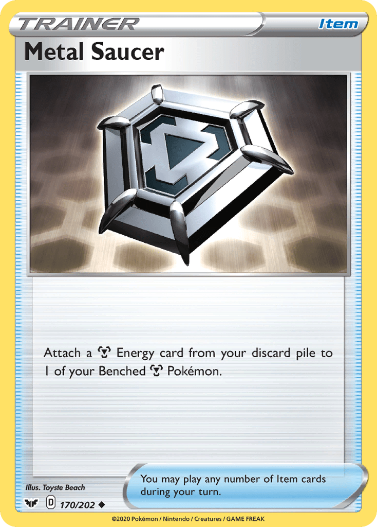 Metal Saucer (170/202) [Sword & Shield: Base Set] Pokemon Single Pokémon  | Multizone: Comics And Games