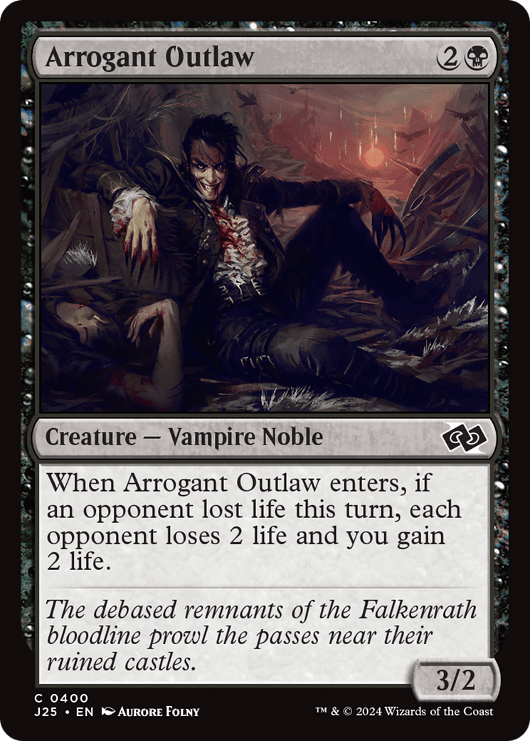 Arrogant Outlaw [Foundations Jumpstart] MTG Single Magic: The Gathering  | Multizone: Comics And Games