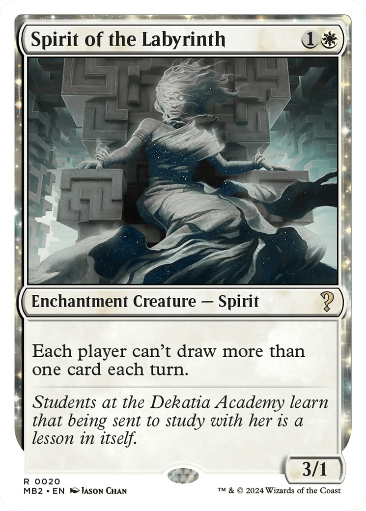 Spirit of the Labyrinth (White Border) [Mystery Booster 2] MTG Single Magic: The Gathering  | Multizone: Comics And Games