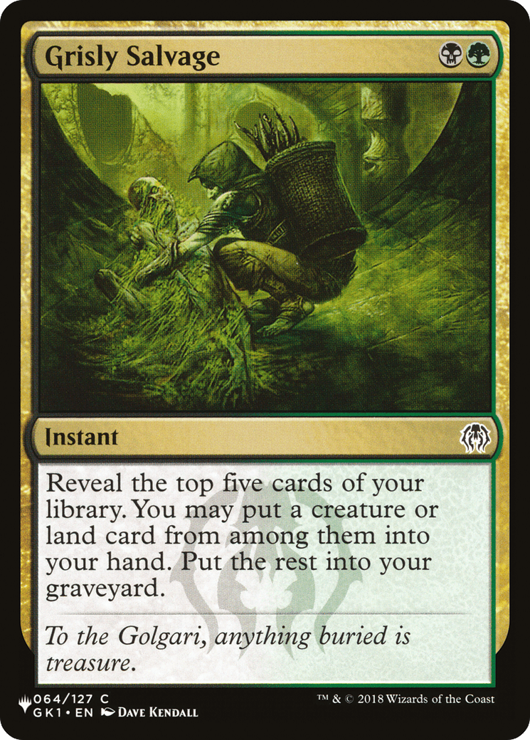 Grisly Salvage [The List] MTG Single Magic: The Gathering  | Multizone: Comics And Games