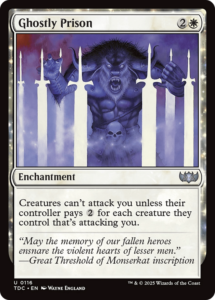 Ghostly Prison [Tarkir: Dragonstorm Commander] MTG Single Magic: The Gathering  | Multizone: Comics And Games