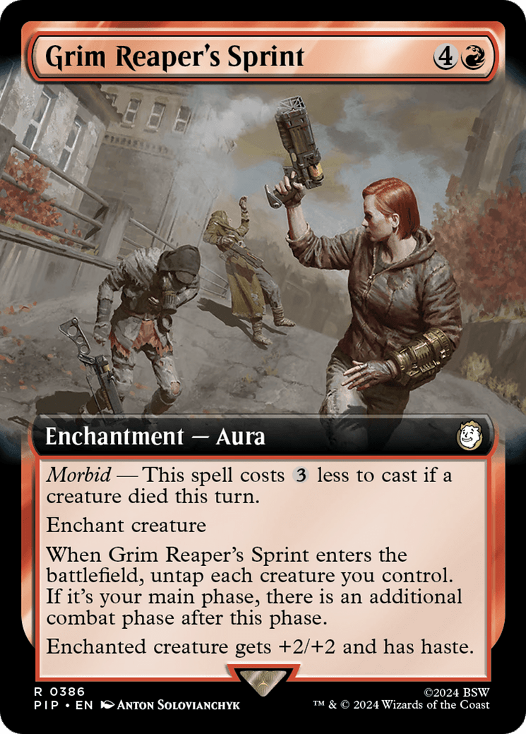 Grim Reaper's Sprint (Extended Art) [Fallout] MTG Single Magic: The Gathering  | Multizone: Comics And Games
