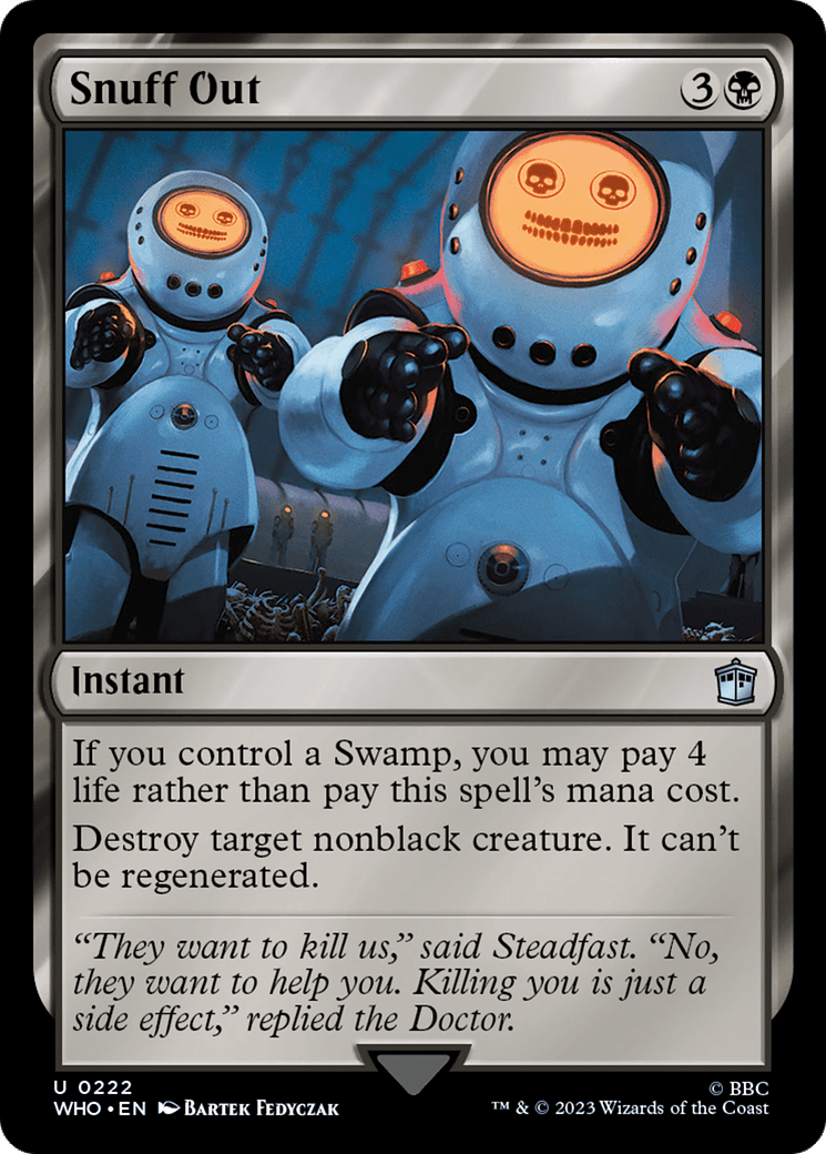 Snuff Out [Doctor Who] MTG Single Magic: The Gathering  | Multizone: Comics And Games