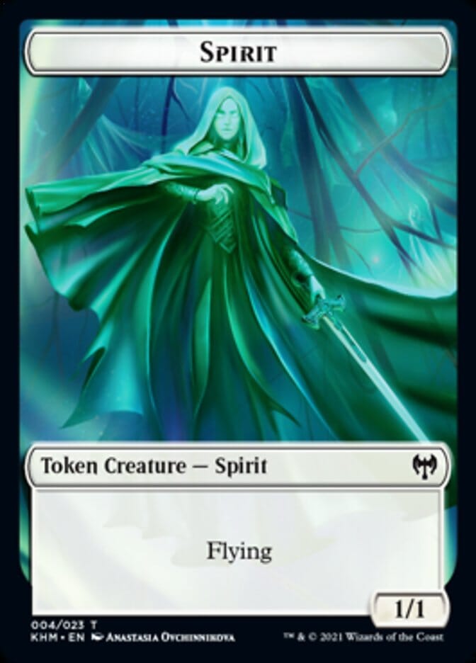 Spirit Token [Kaldheim Tokens] MTG Single Magic: The Gathering  | Multizone: Comics And Games