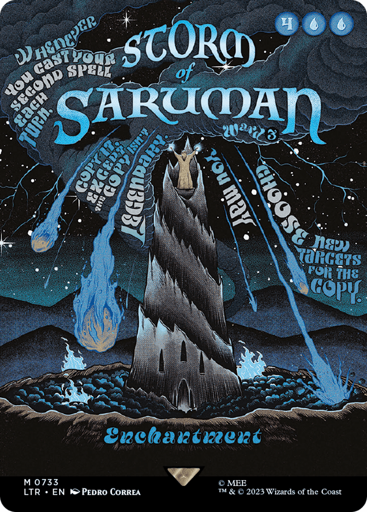 Storm of Saruman (Borderless Poster) [The Lord of the Rings: Tales of Middle-Earth] MTG Single Magic: The Gathering  | Multizone: Comics And Games