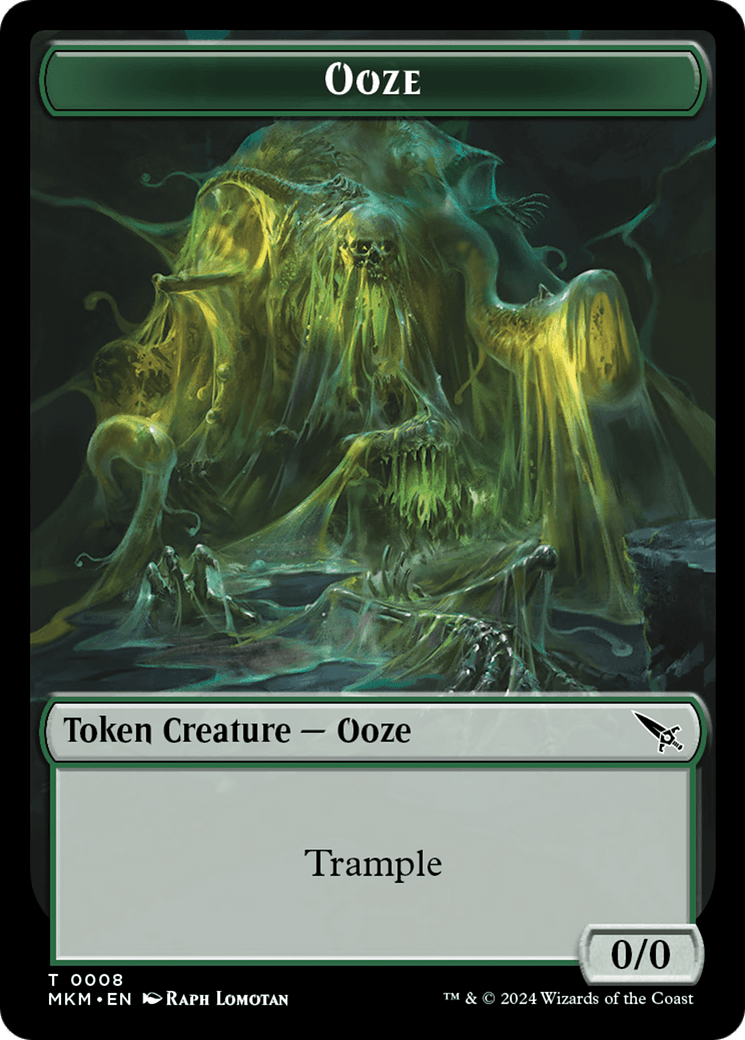 Ooze Token [Murders at Karlov Manor Tokens] MTG Single Magic: The Gathering  | Multizone: Comics And Games