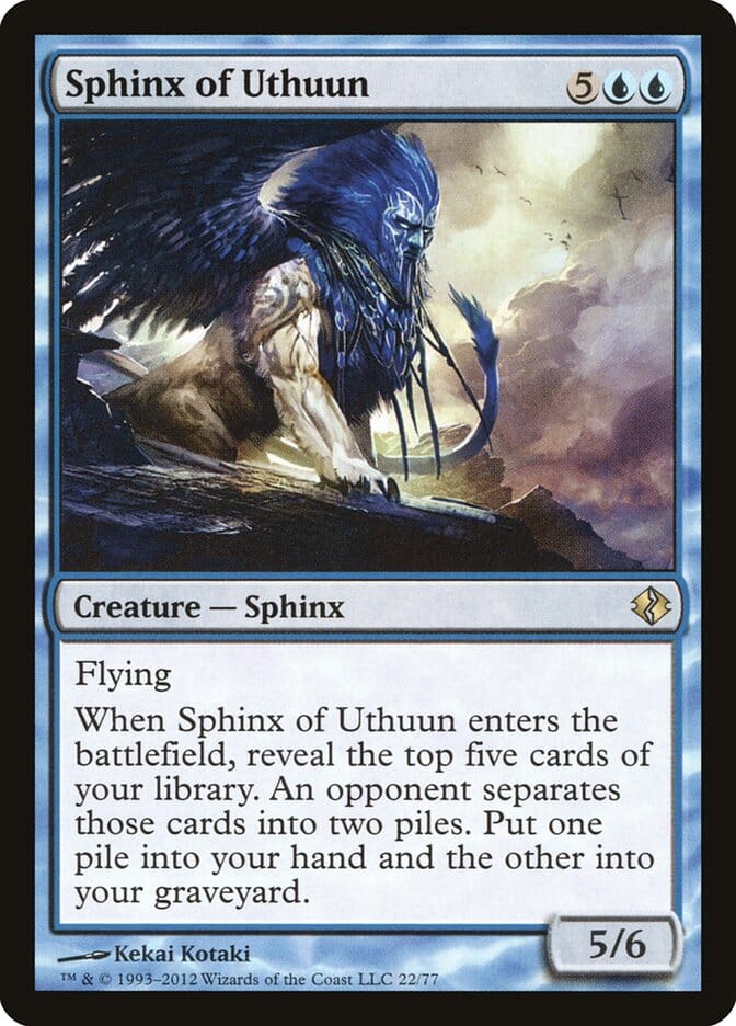 Sphinx of Uthuun [Duel Decks: Venser vs. Koth] MTG Single Magic: The Gathering  | Multizone: Comics And Games
