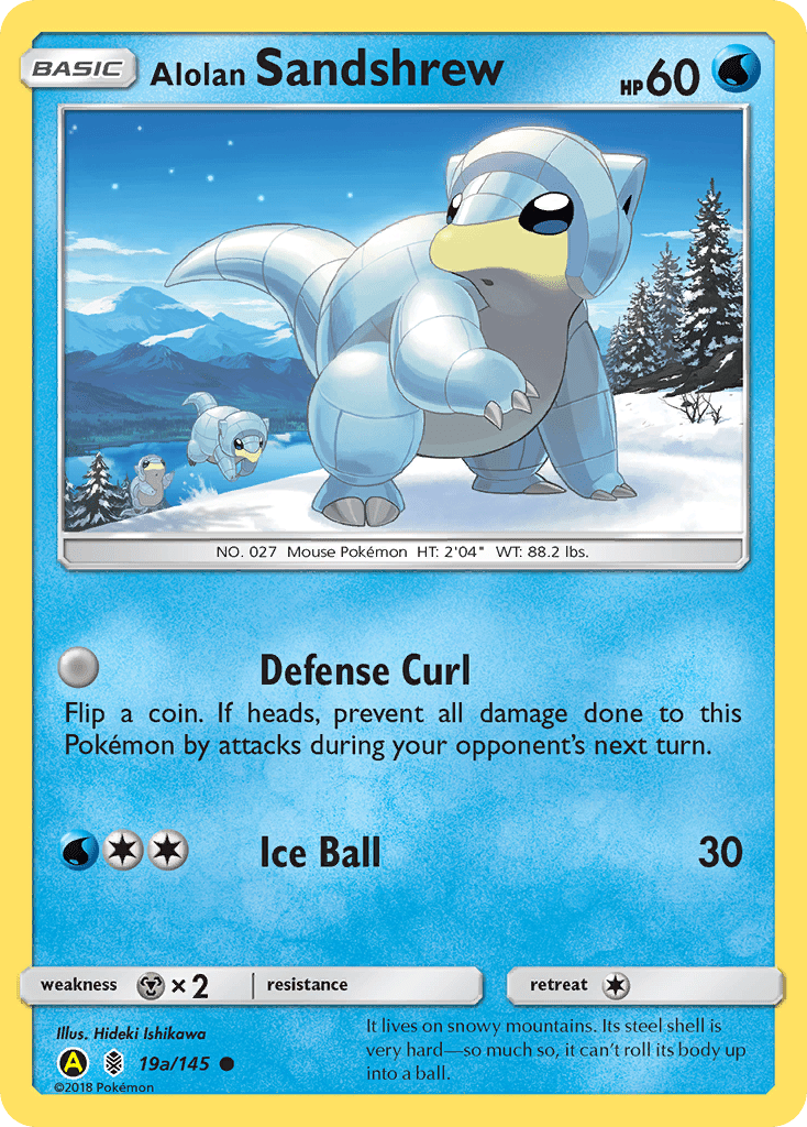 Alolan Sandshrew (19a/145) [Alternate Art Promos] Pokemon Single Pokémon  | Multizone: Comics And Games