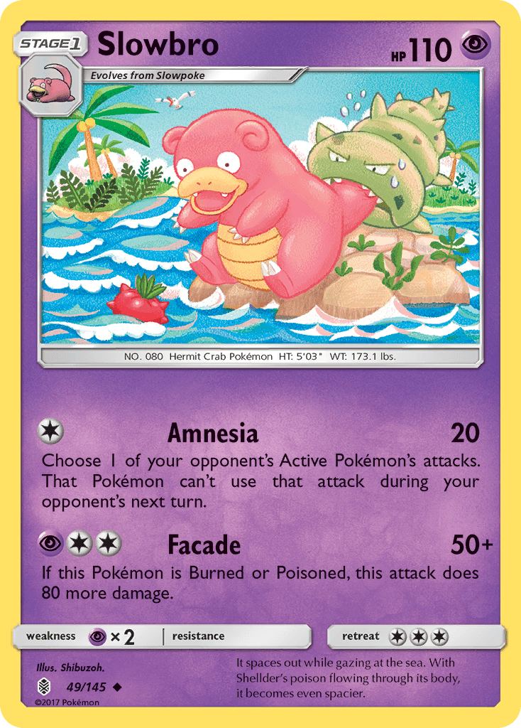 Slowbro (49/145) [Sun & Moon: Guardians Rising] Pokemon Single Pokémon  | Multizone: Comics And Games