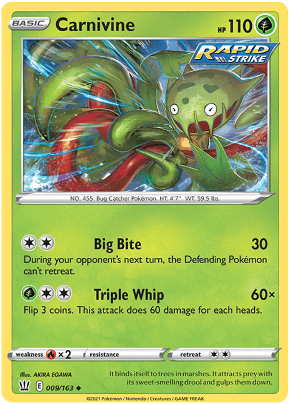 Carnivine (009/163) [Sword & Shield: Battle Styles] Pokemon Single Pokémon  | Multizone: Comics And Games