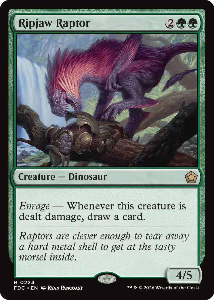 Ripjaw Raptor [Foundations Commander] MTG Single Magic: The Gathering  | Multizone: Comics And Games