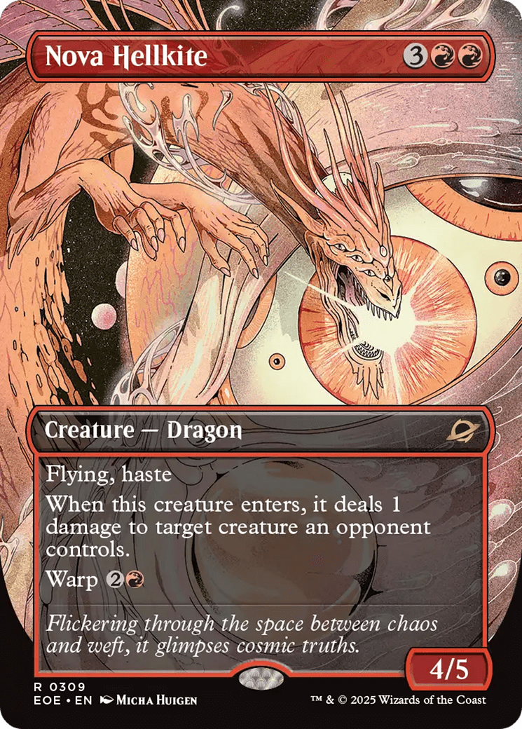 Nova Hellkite (Borderless) [Edge of Eternities] MTG Single Magic: The Gathering  | Multizone: Comics And Games