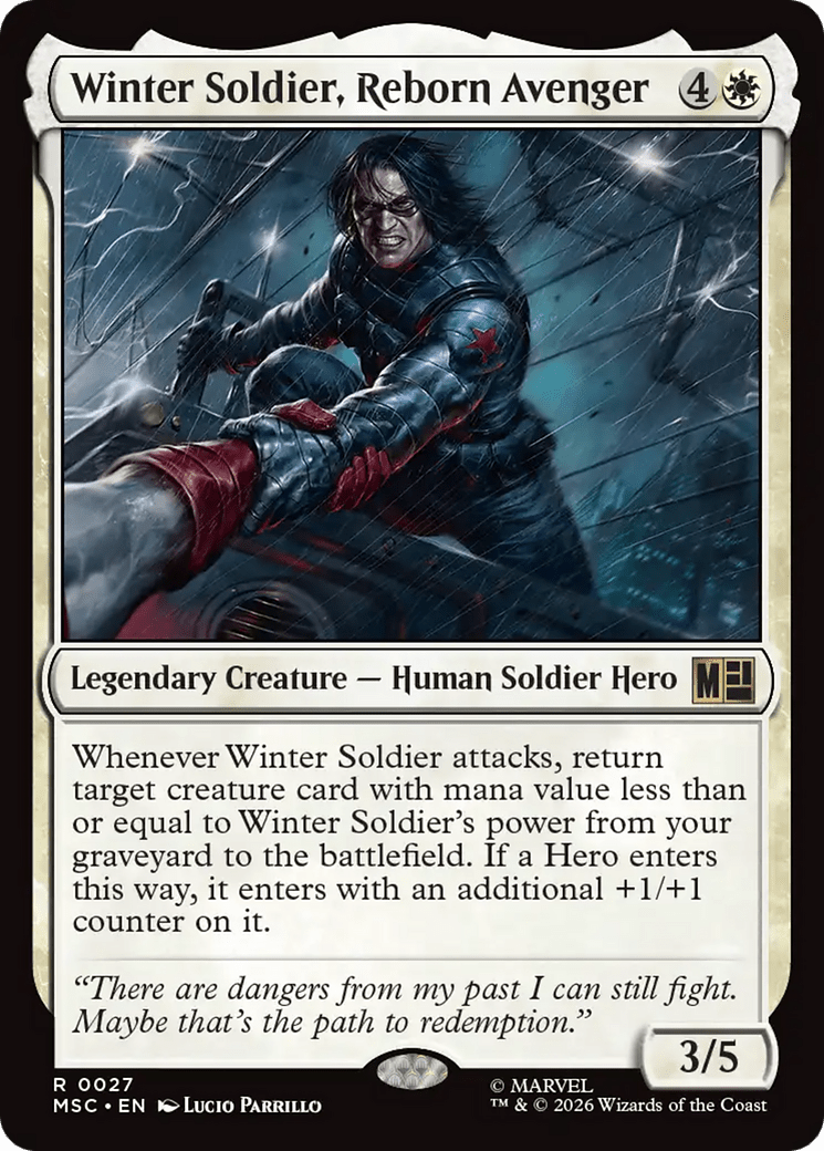 Winter Soldier, Reborn Avenger [Marvel Super Heroes Commander] MTG Single Magic: The Gathering  | Multizone: Comics And Games