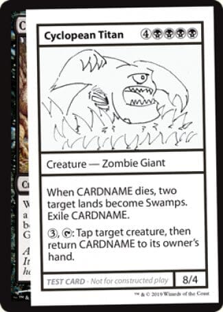 Cyclopean Titan (2021 Edition) [Mystery Booster Playtest Cards] MTG Single Magic: The Gathering  | Multizone: Comics And Games